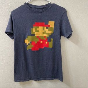 Super Mario t shirt blue small